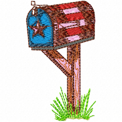 Mailbox Embroidery Design 12
